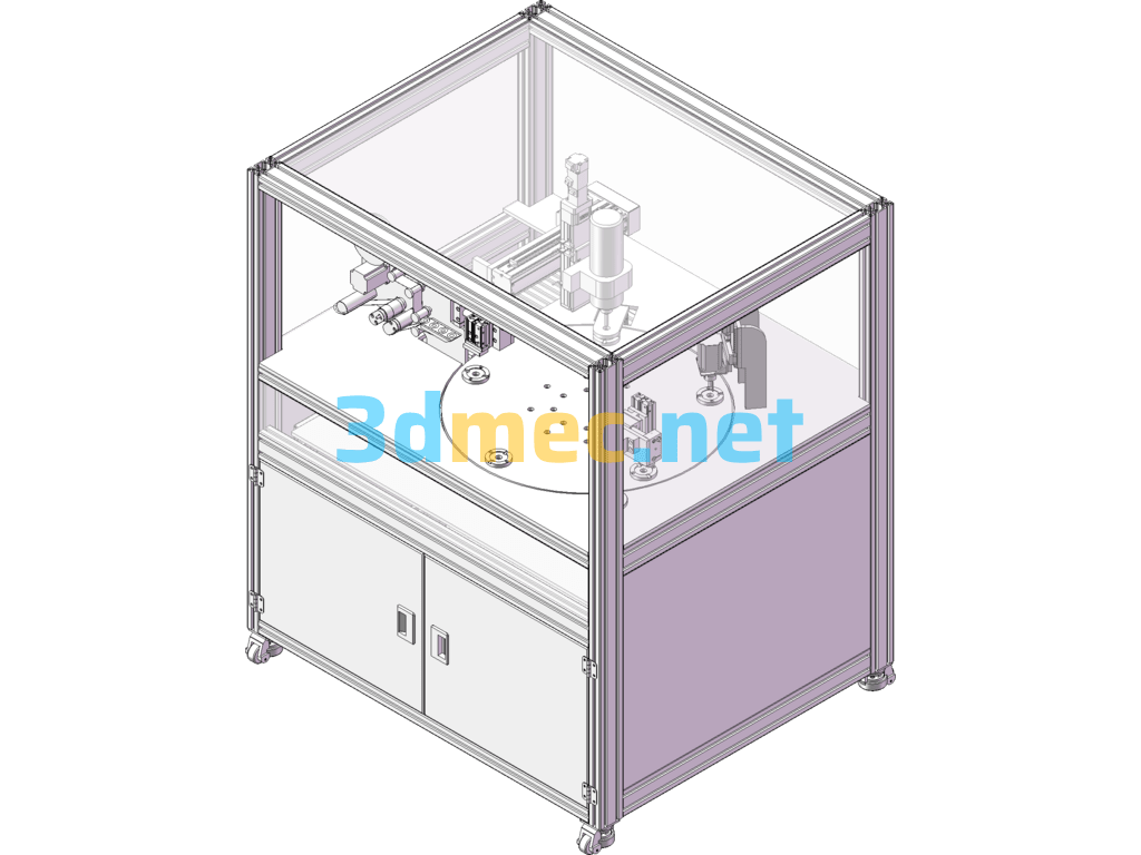 Plastic Cap Label Removal Equipment - 3D Model SolidWorks Free Download