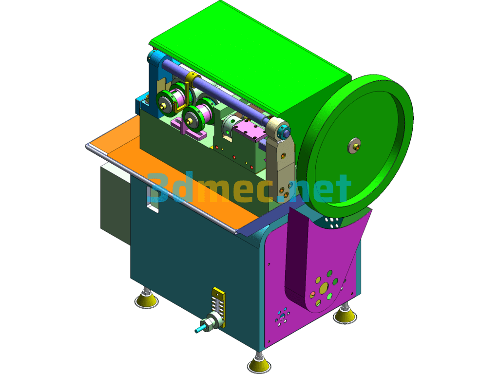 Automatic Thread Rolling Machine - 3D Model SolidWorks Free Download