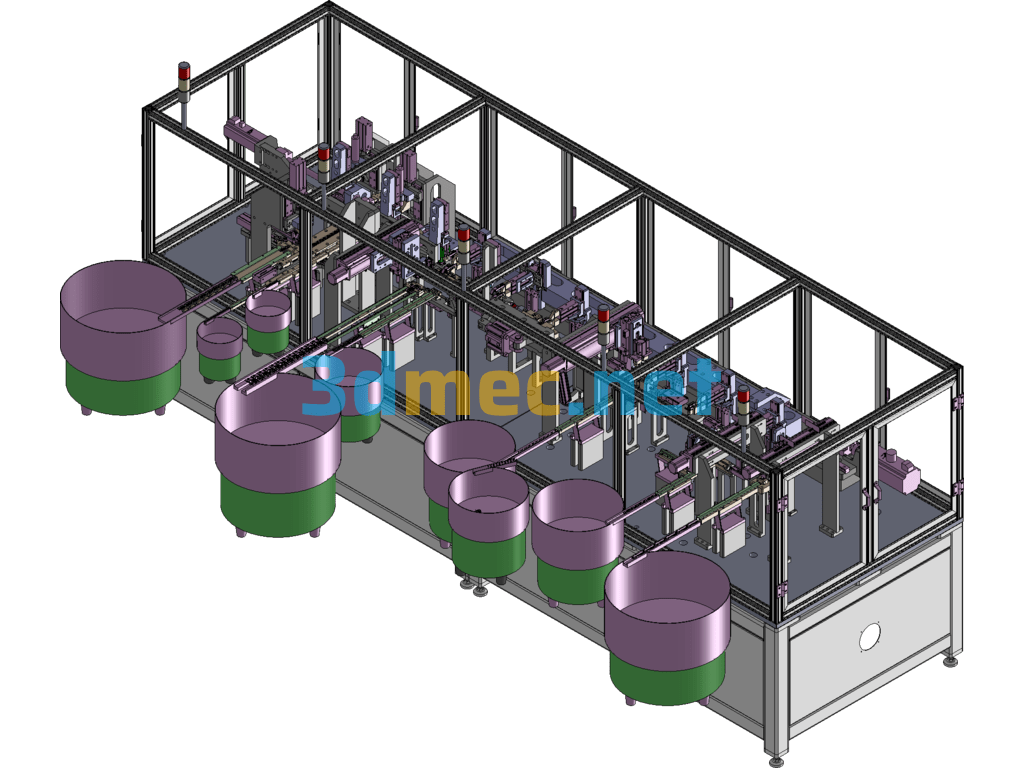 Straight Arm Hinge Assembly Machine/Metal Hinge Automatic Assembly Machine - 3D Model SolidWorks Free Download