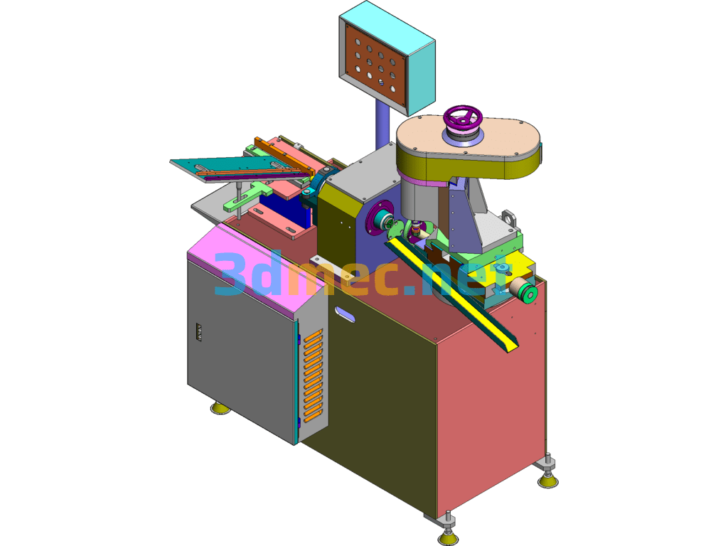 Screwdriver Slot Milling Machine - 3D Model SolidWorks Free Download