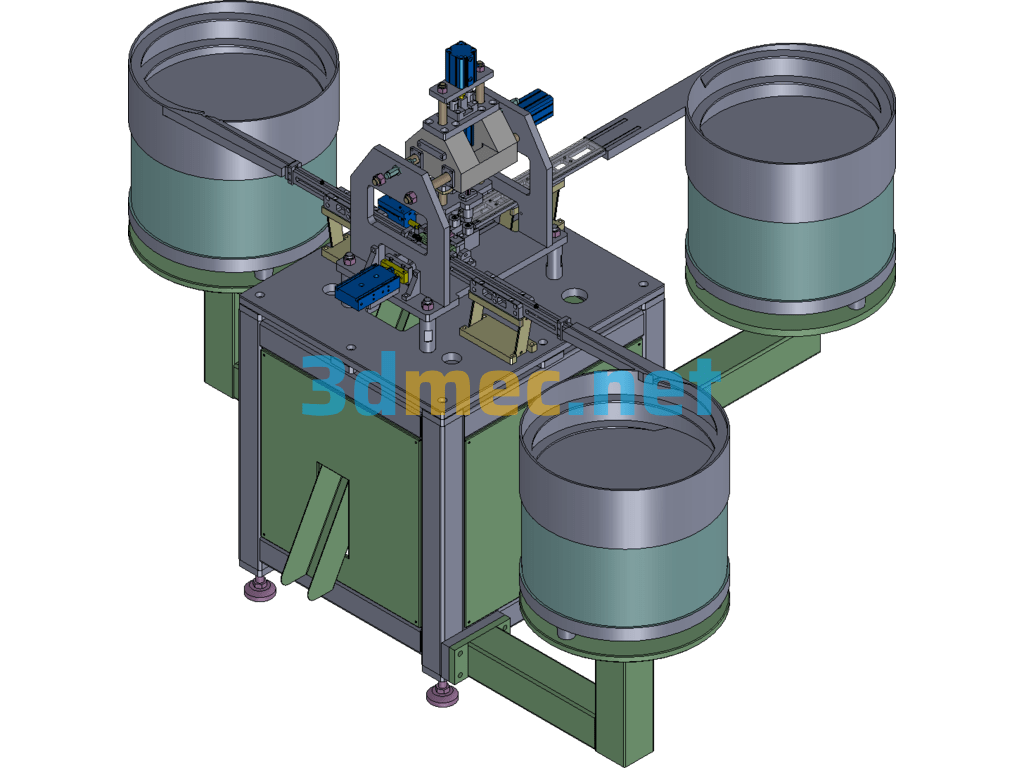 Cylinder Buffer Valve Core Assembly Machine - 3D Model Exported Free Download