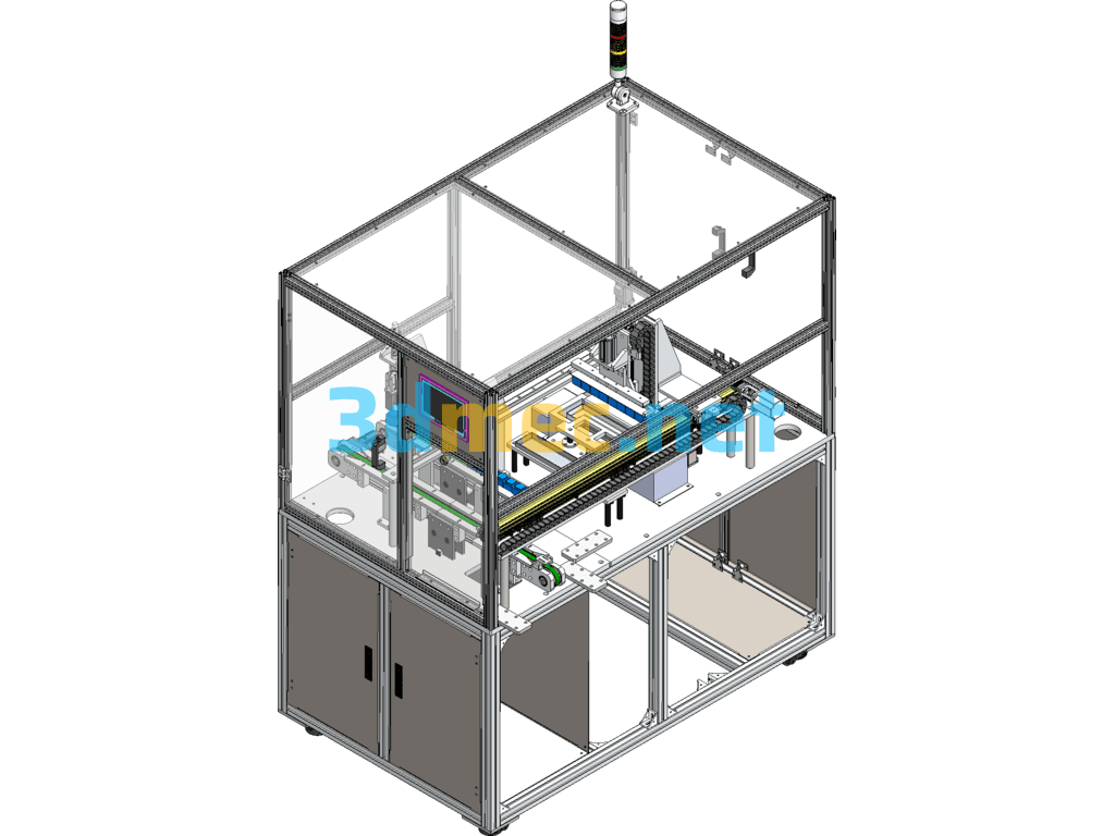 Transformer Middle Station Soldering Machine Assembly - 3D Model SolidWorks Free Download