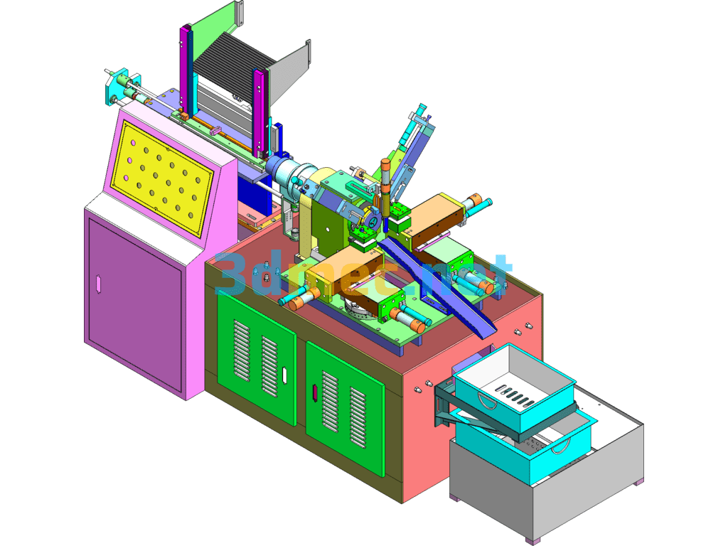 Non-Standard Hydraulic Lathe - 3D Model Exported Free Download