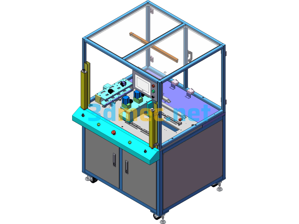 Microwave Oven Door Twisting Machine - 3D Model SolidWorks Free Download