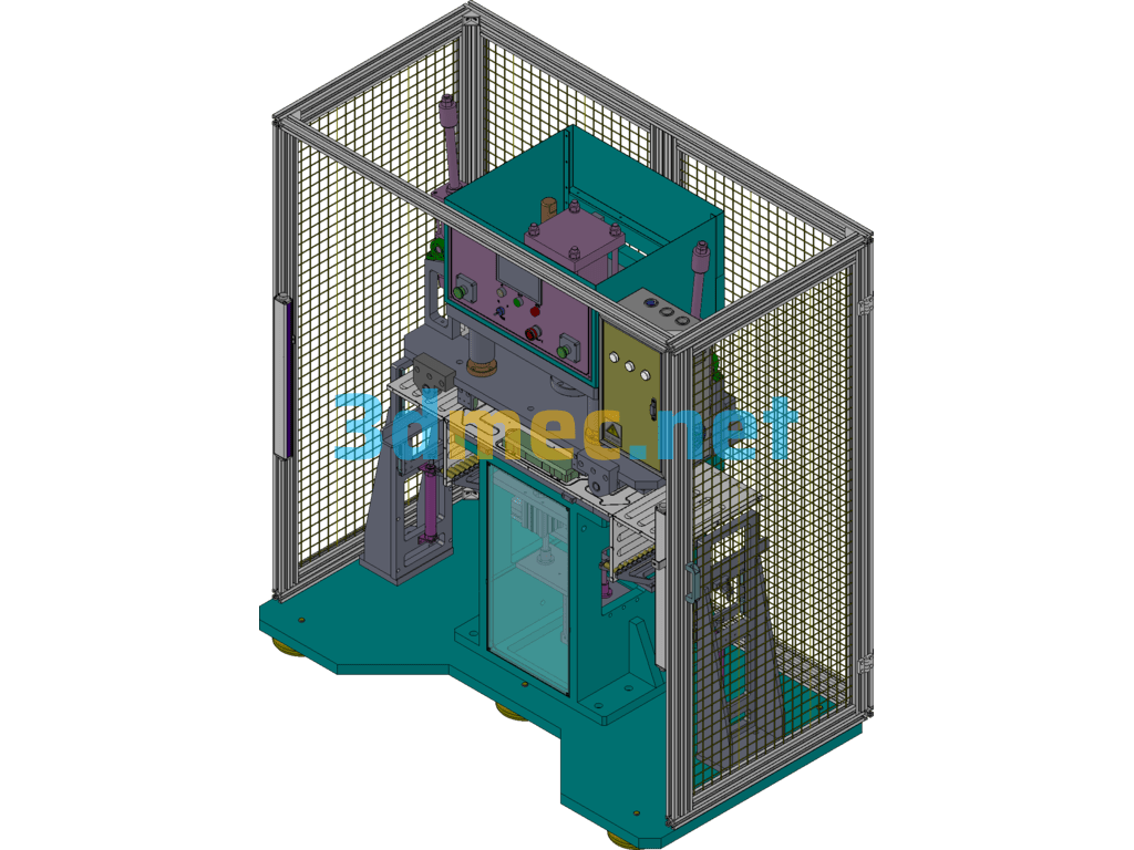 Home Appliance Shell U-Bending Machine Bending Machine Non-Standard Equipment - 3D Model SolidWorks Free Download