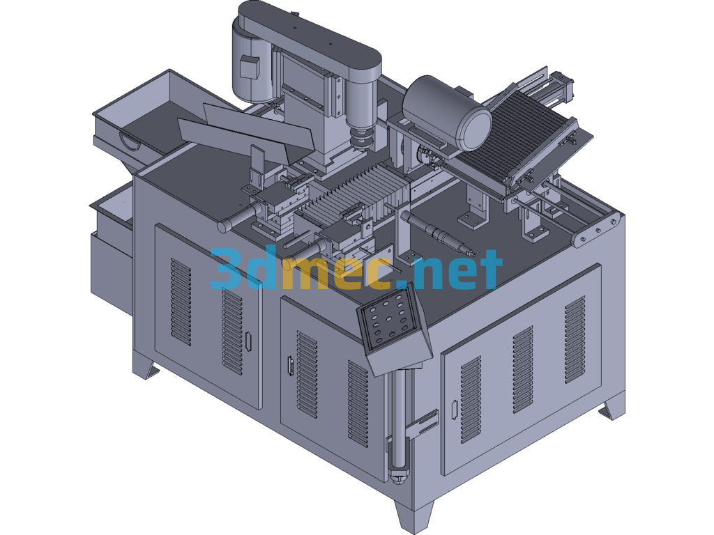 UG Non-Standard Slotting Machine/Hexagonal Bar Double Standard Slotting Machine - 3D Model Exported Free Download