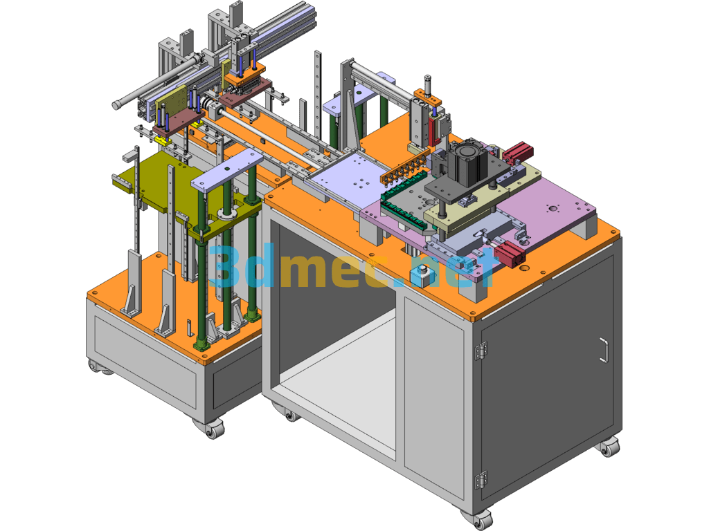 Automatic Feeding Terminal Cutting Machine - 3D Model SolidWorks Free Download