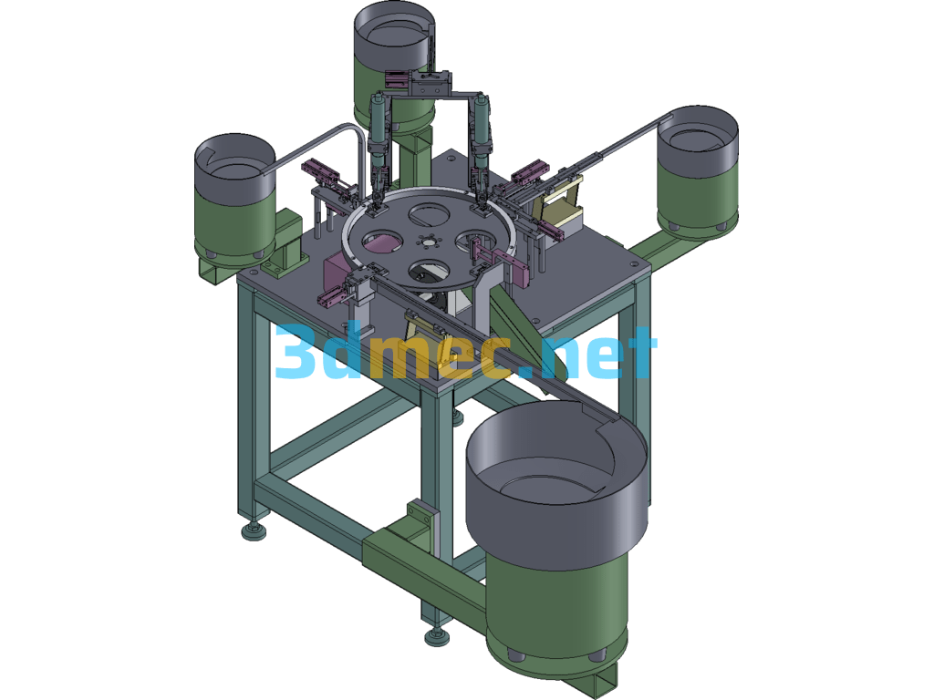 Automatic Screw Driving Mechanism For Switch Seat - 3D Model SolidWorks Free Download