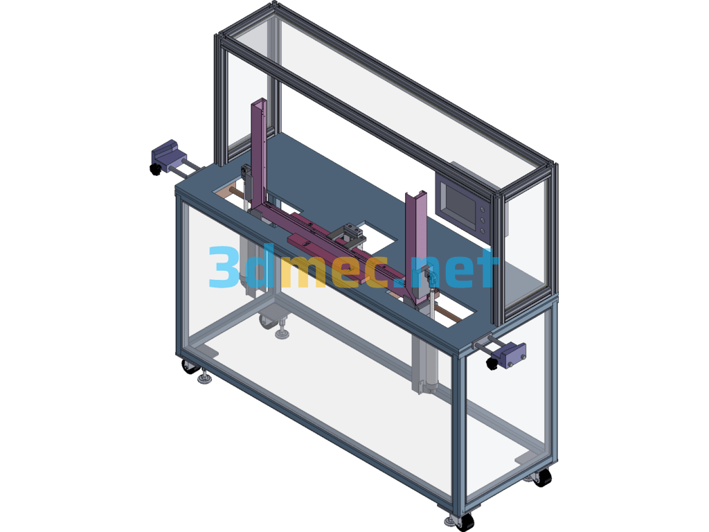 Tested The Edge Strip Double Bending Machine - 3D Model SolidWorks Free Download