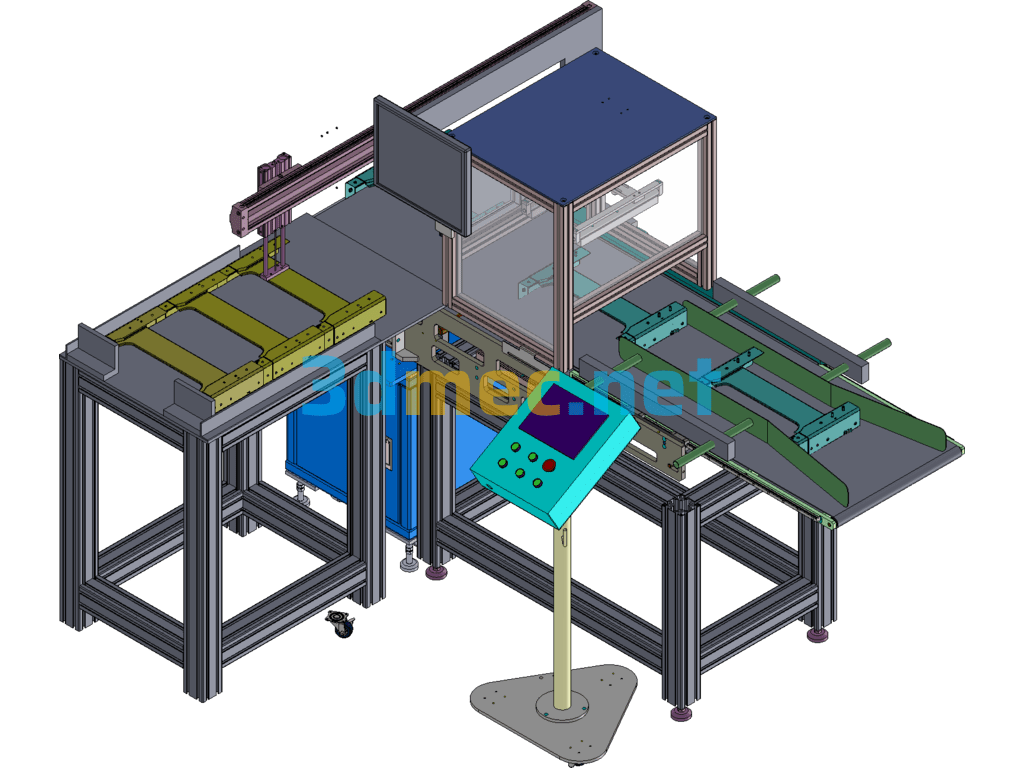 Automatic Visual Inspection System For Missing Parts - 3D Model SolidWorks Free Download