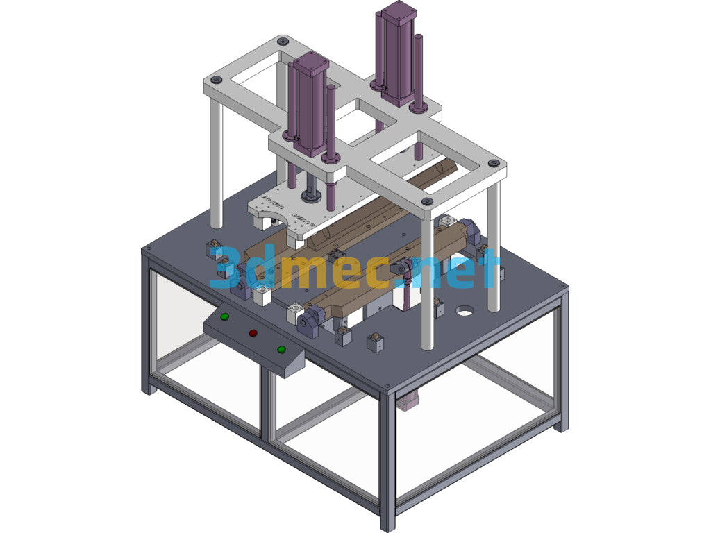 Water Heater Tank Bending Machine - 3D Model SolidWorks Free Download