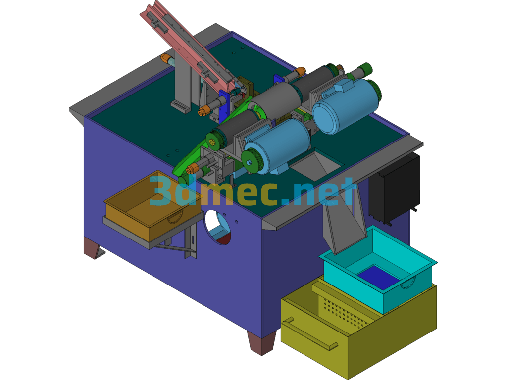 UG Milling Machine Double-Sided Drilling Machine - 3D Model UG(NX) Free Download