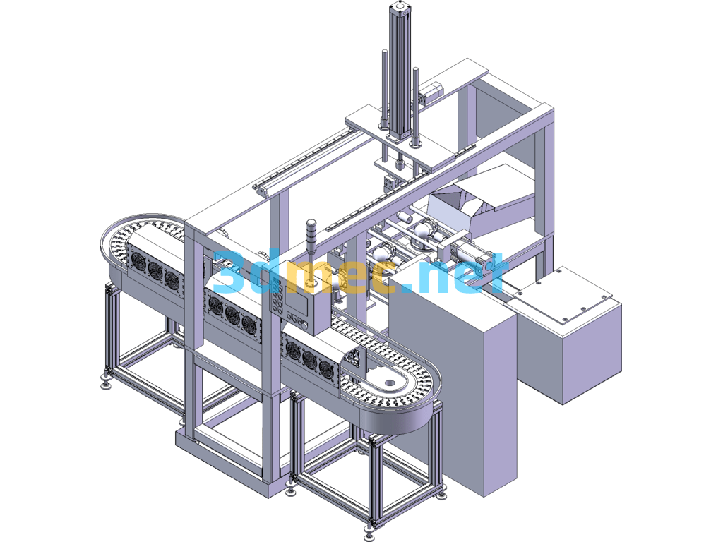 Valve Body And Bonnet Assembly Line - 3D Model SolidWorks Free Download