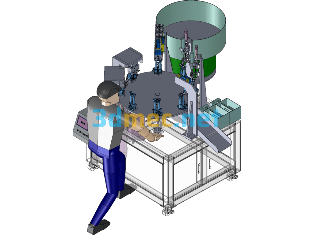 Furnace Head Screwing And Riveting Machine - 3D Model SolidWorks Free Download