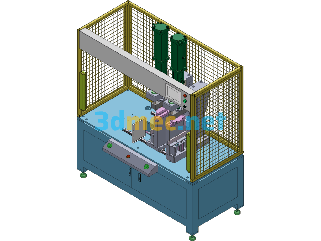 Automatic Riveting Machine For Shell - 3D Model SolidWorks Free Download