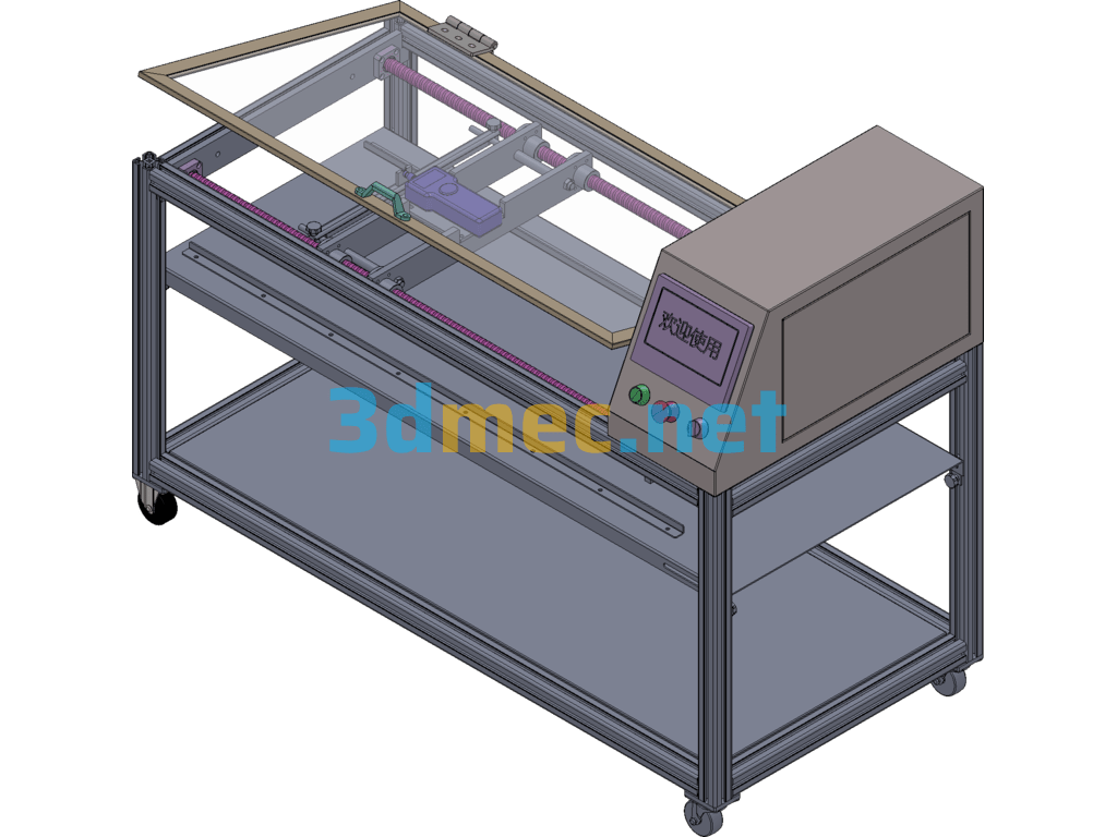 Film Tensile Testing Machine - 3D Model SolidWorks Free Download