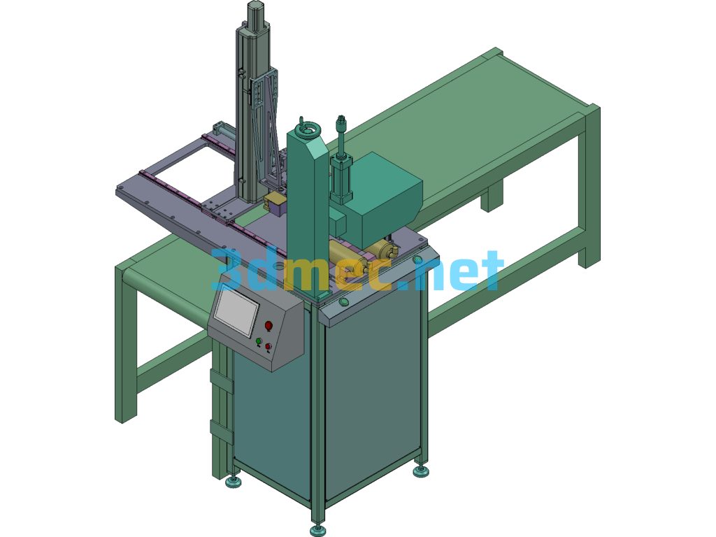 Pneumatic Marking Machine/Shell Automatic Marking Machine - 3D Model SolidWorks Free Download