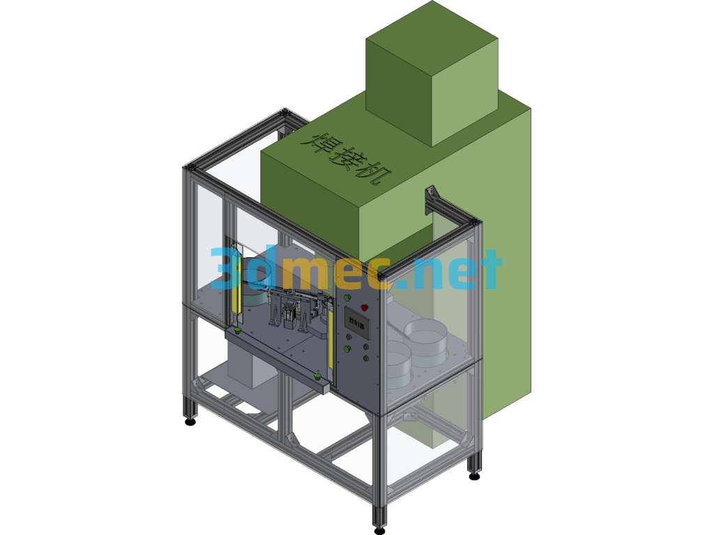 Nut Automatic Welding Machine - 3D Model SolidWorks Free Download