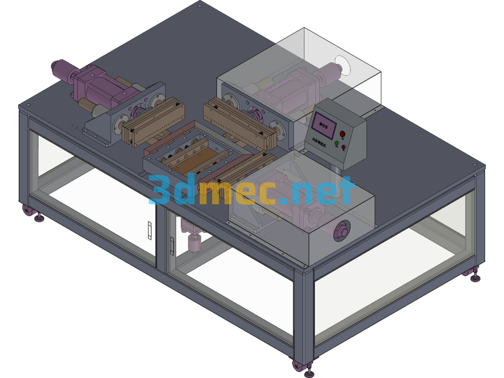 Oven Liner Non-Hole Riveting Machine - 3D Model SolidWorks Free Download