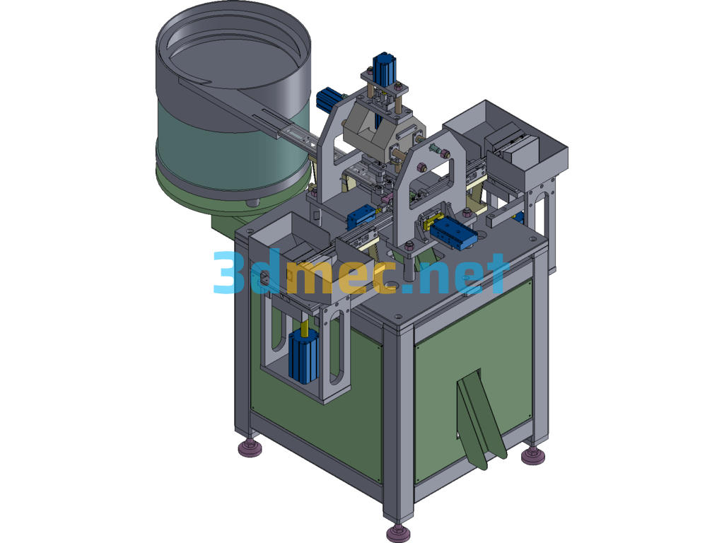 Piston Rod O-Ring Fully Automatic Assembly Machine - 3D Model SolidWorks Free Download