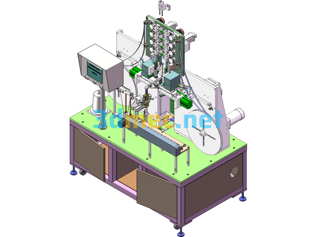 Non-Standard Woolen Machine Woolen Riveting Machine - 3D Model SolidWorks Free Download