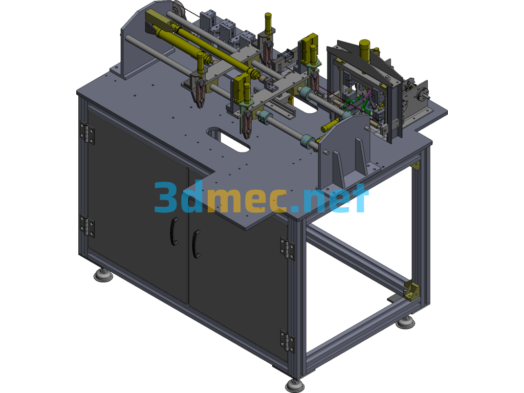 Button Thread Automatic Cutting And Sealing Machine - 3D Model SolidWorks Free Download