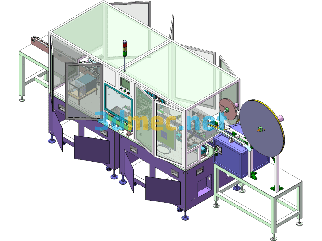 Connector Assembly Pin Insertion Machine (Non-Standard Automation Equipment) - 3D Model SolidWorks Free Download