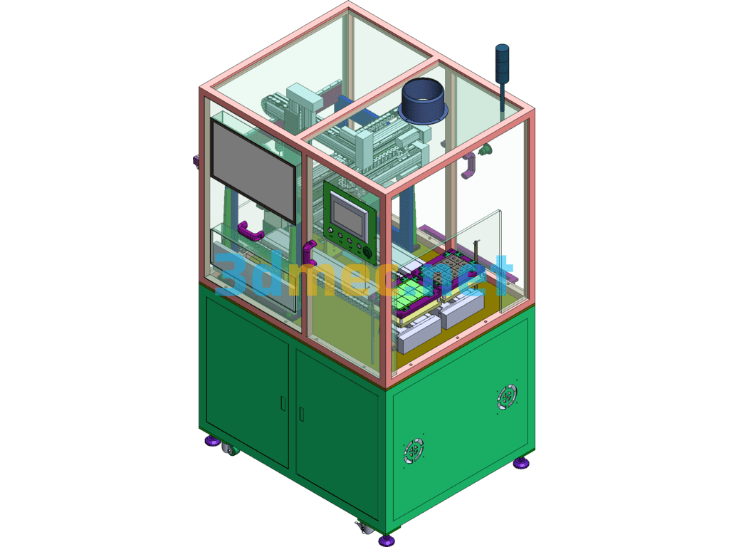 DCB Module Cutting Machine - 3D Model SolidWorks Free Download