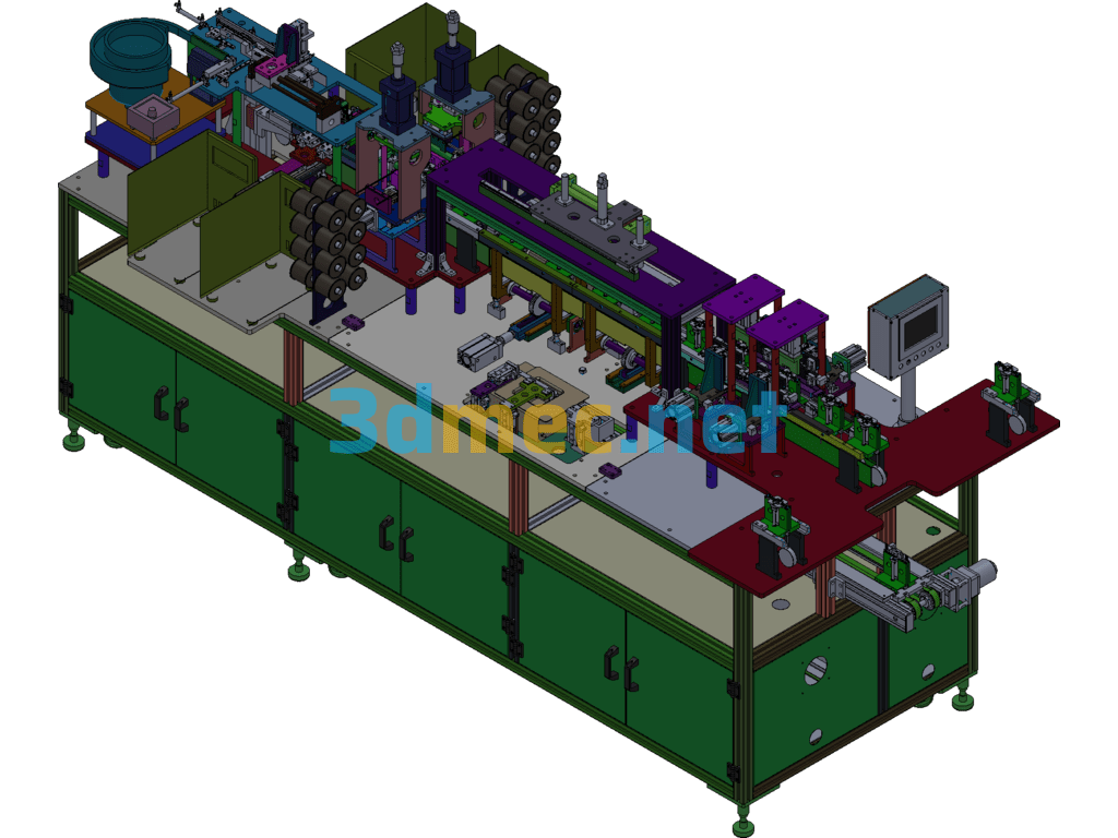 Type C Assembly Line (Fixture Reflow Assembly Line) - 3D Model SolidWorks Free Download