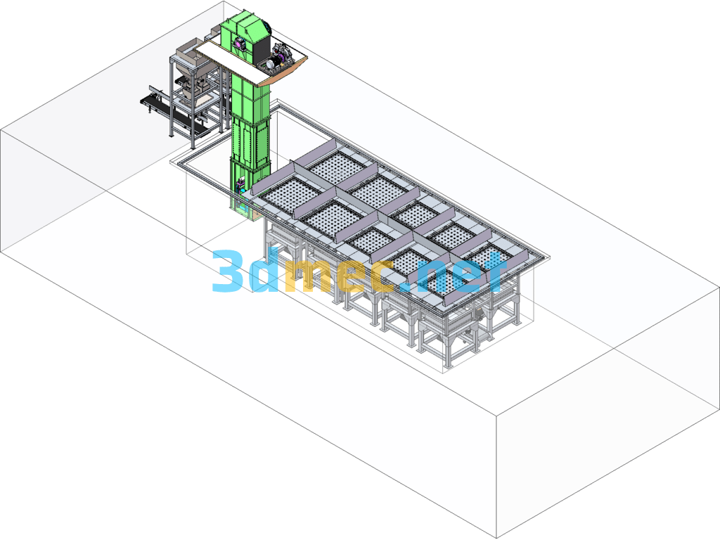 Fertilizer Production Line_Bb Fertilizer Production Line_Mixed Fertilizer Production Line - 3D Model SolidWorks Free Download