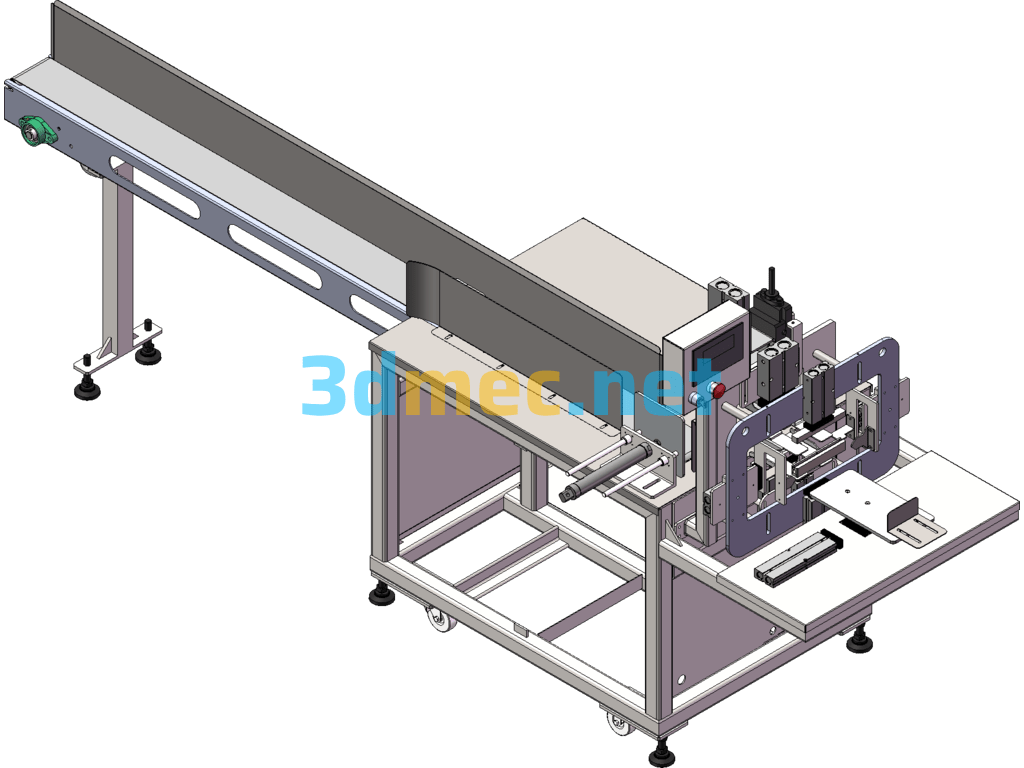 Automatic Paper Single Packing Machine - 3D Model SolidWorks Free Download