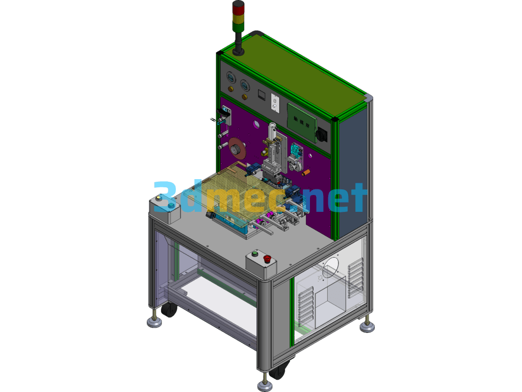 FPC Cable Soldering Machine - 3D Model SolidWorks Free Download