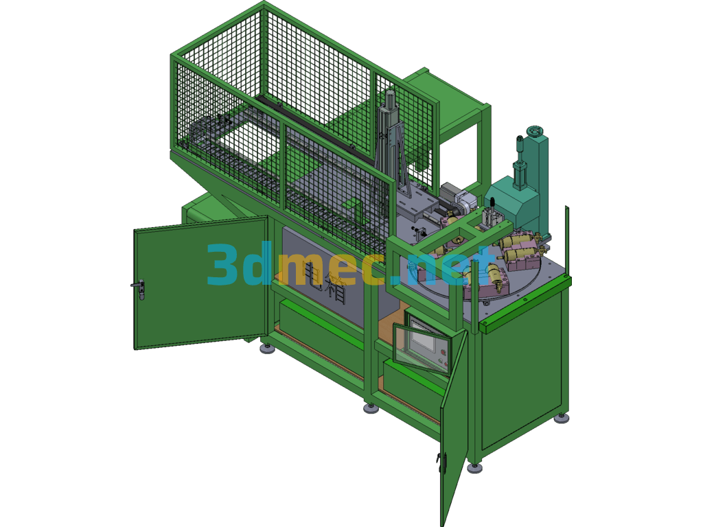 Automatic Pneumatic Marking Machine - 3D Model SolidWorks Free Download