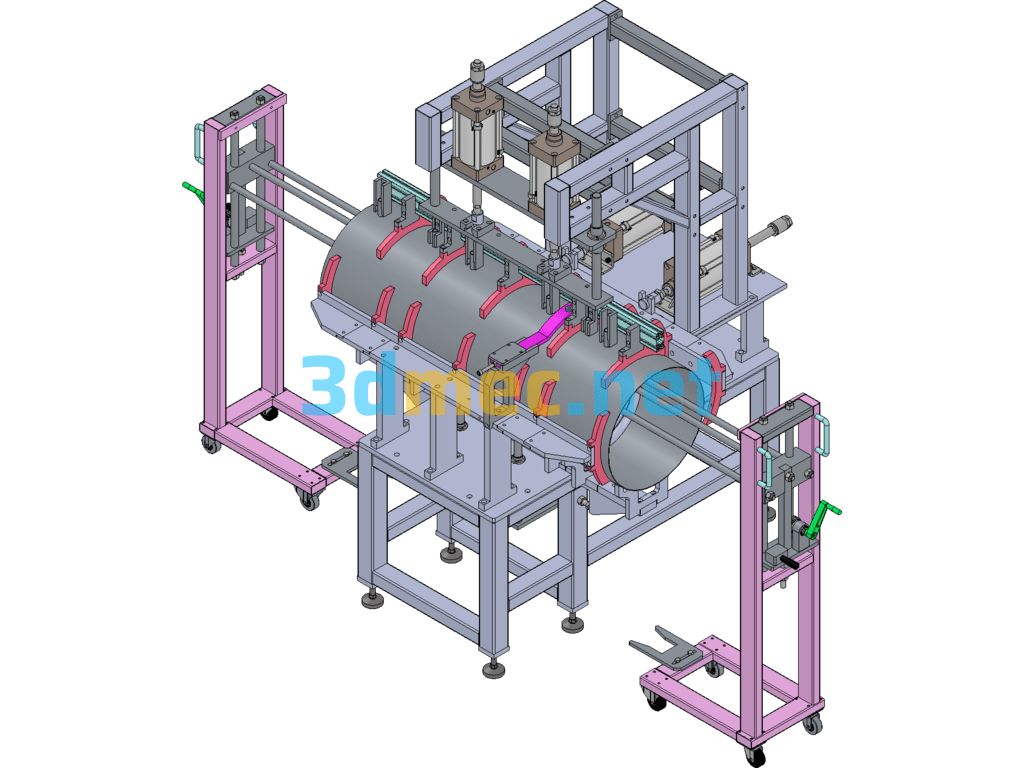 Side Outlet Coil Assembly Tooling - 3D Model SolidWorks Free Download