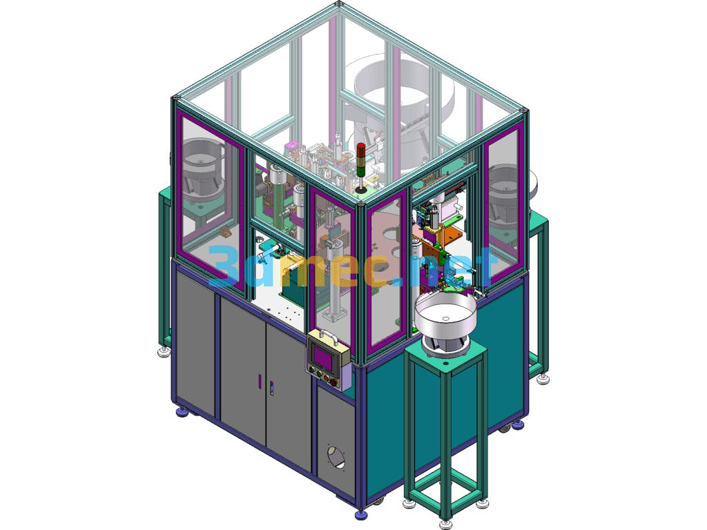 Fully Automatic Switch Assembly Machine - 3D Model SolidWorks Free Download