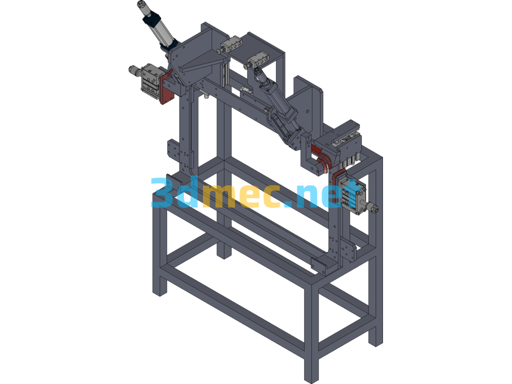 Laser Welding Fixture For Smoke Collecting Chamber Of Range Hood - 3D Model SolidWorks Free Download