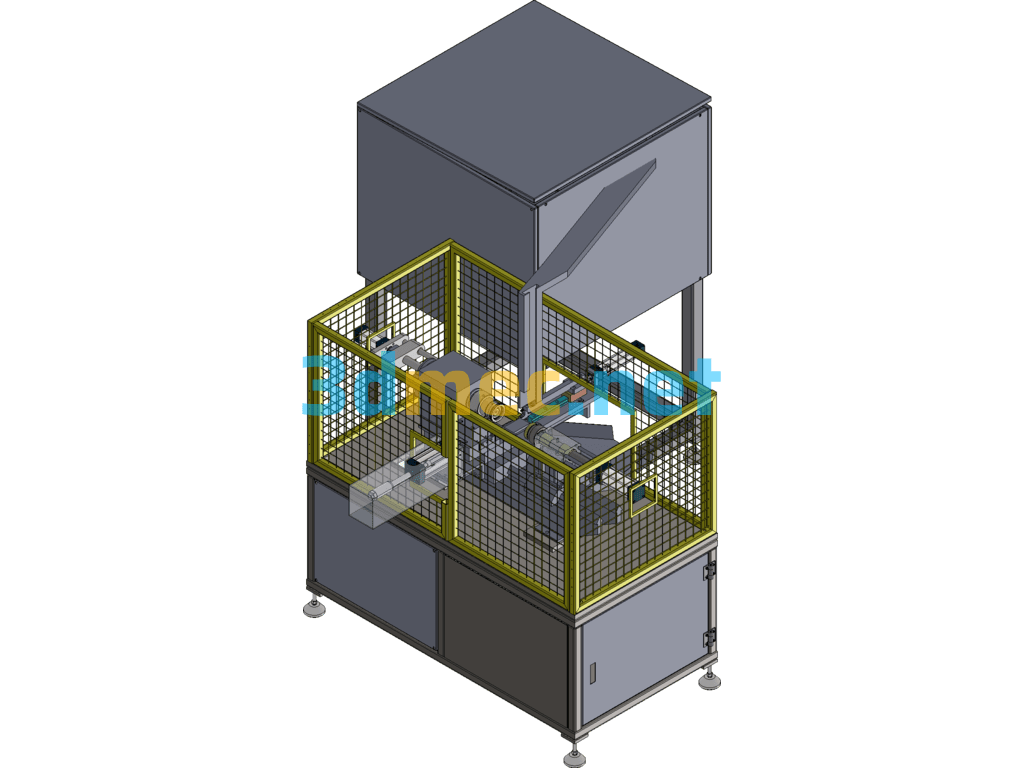 Liquid Reservoir Filter Notching Machine - 3D Model Exported Free Download