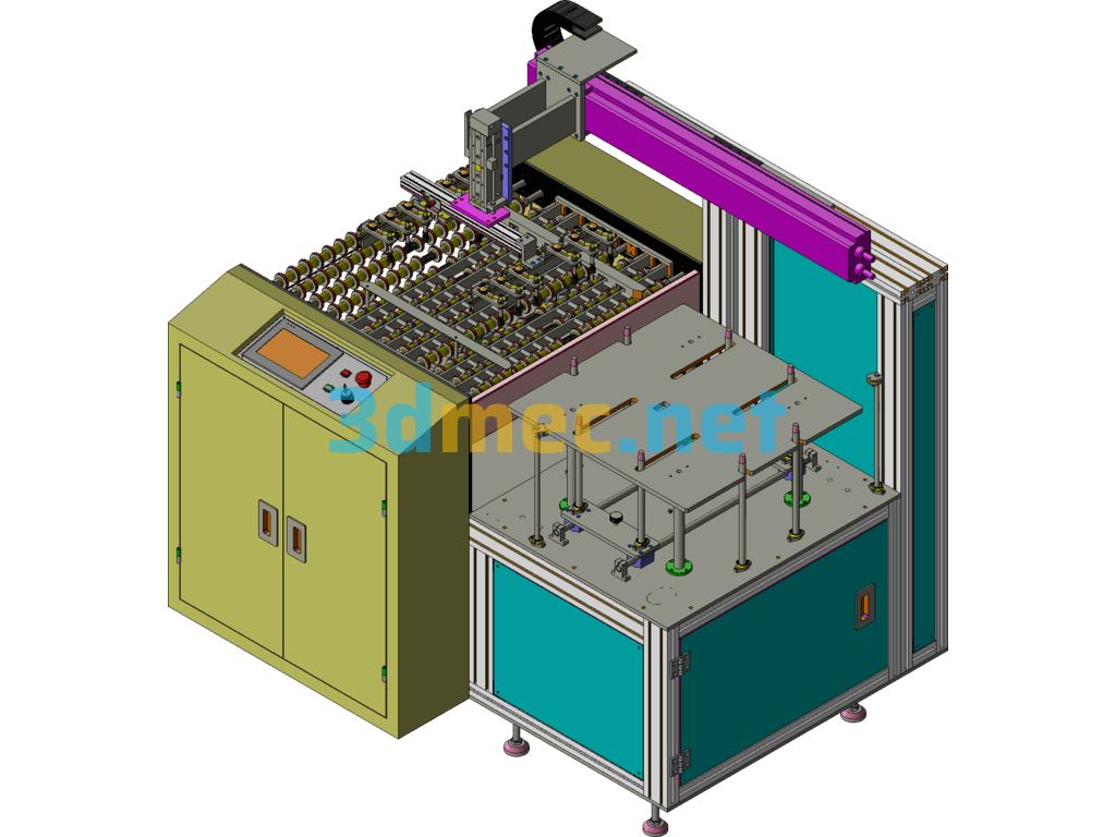 PCBA Automatic Loading And Unloading Machine - 3D Model SolidWorks Free Download