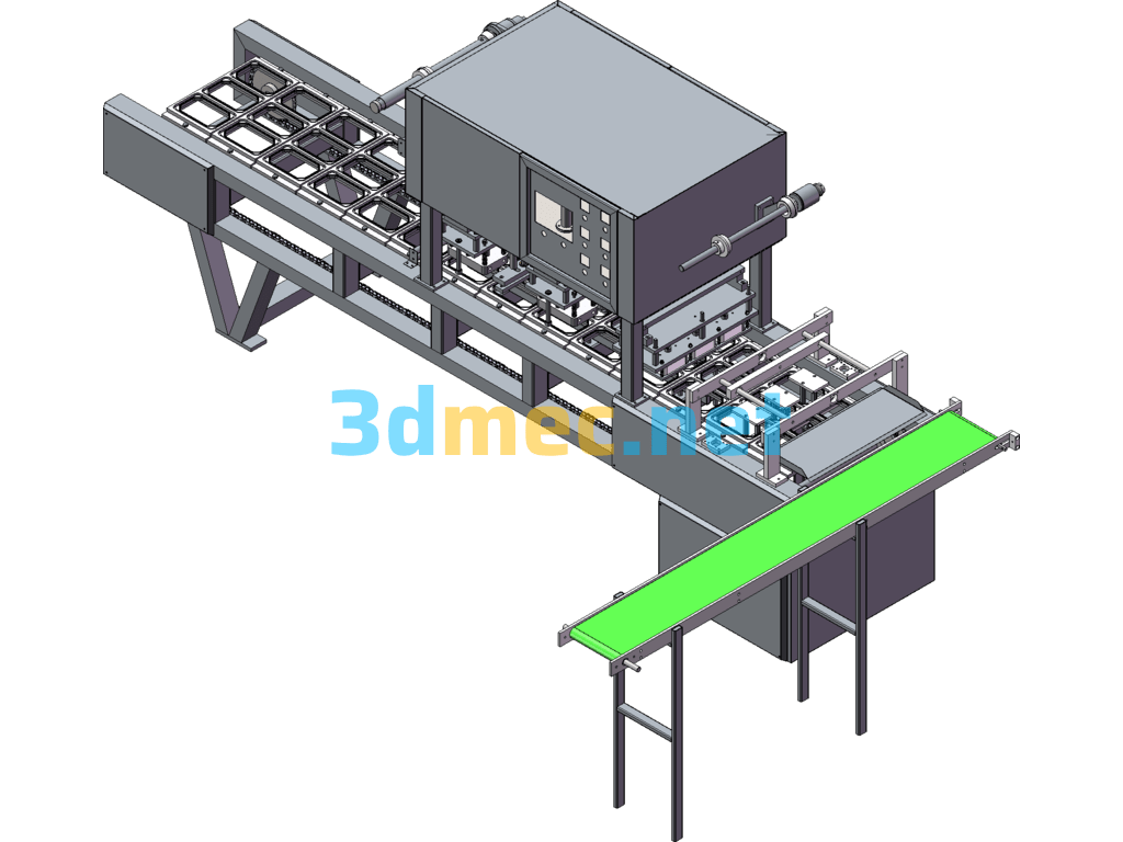 Online Packaging Machine - 3D Model SolidWorks Free Download