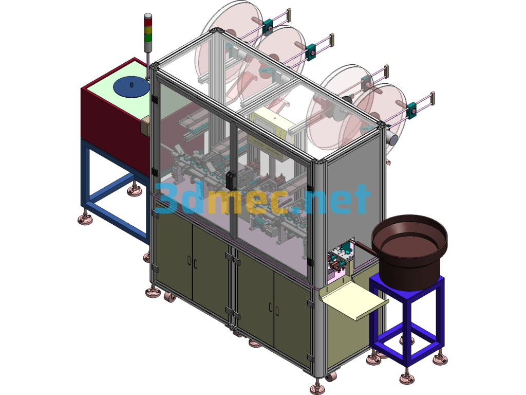 Automatic Connector Forming Machine Female Connector Forming Assembly Machine - 3D Model SolidWorks Free Download