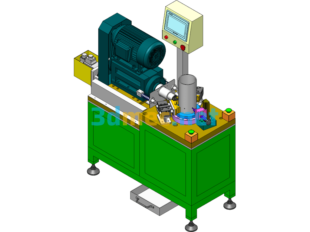 HSM Flanging Series Face Milling Machine - 3D Model SolidWorks Free Download