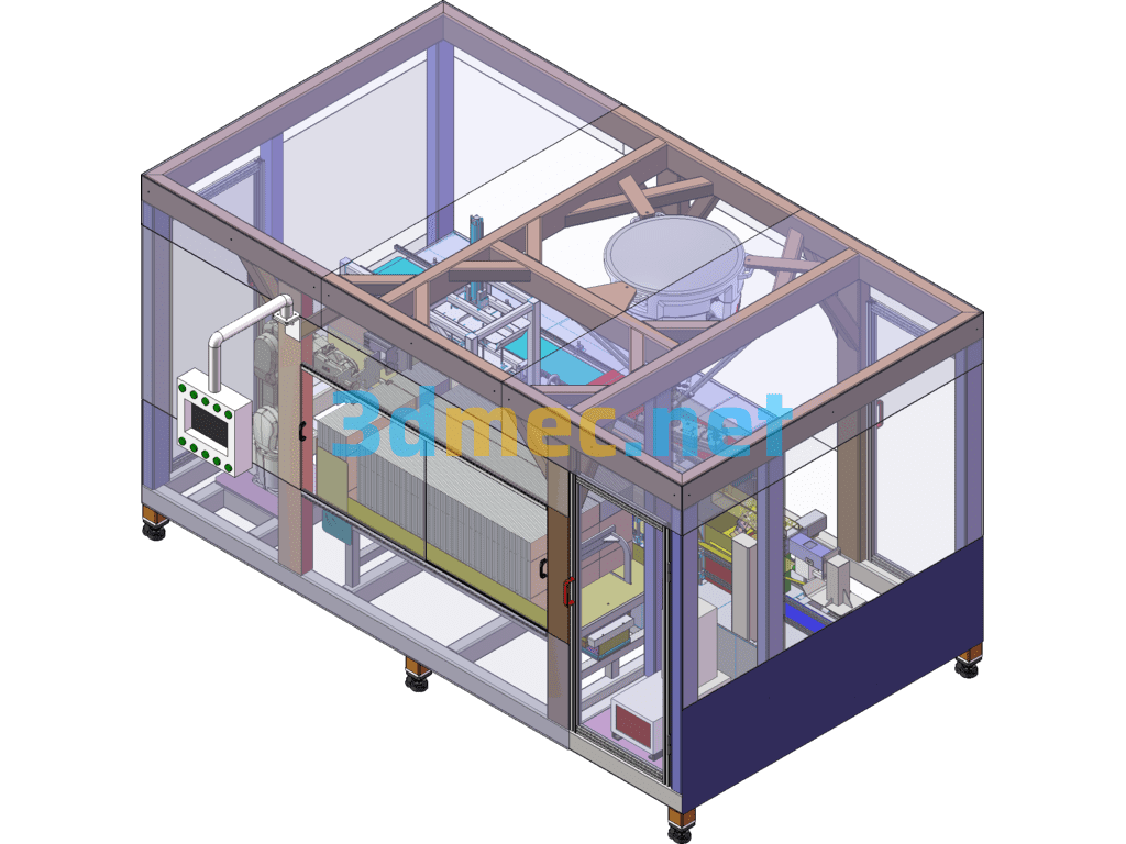 Joint Machine Automatic Unpacking And Packing Machine Automatic Food Packing And Packaging Machine - 3D Model SolidWorks Free Download