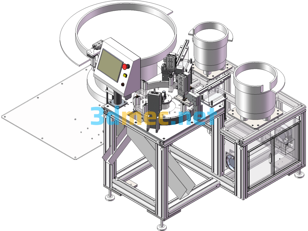 Fully Automatic Hose Assembly Machine - 3D Model SolidWorks Free Download