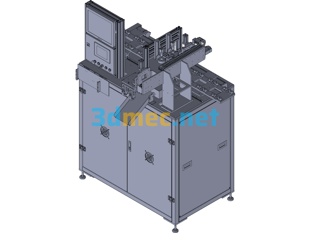 Medical Cosmetics Automatic Capping Machine - 3D Model Exported Free Download