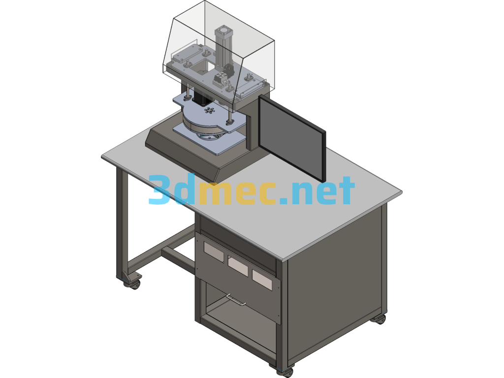 Automobile Fuel Tank Cap Sealing Test Machine - 3D Model Exported Free Download