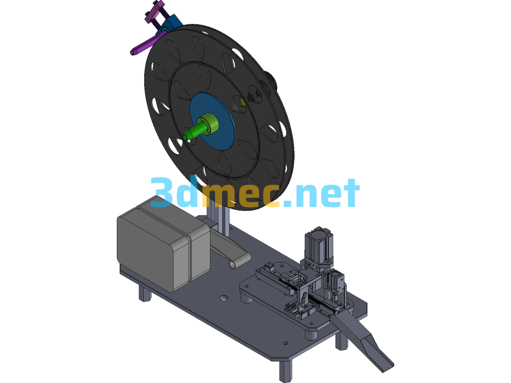 Automatic Cutting Machine - 3D Model SolidWorks Free Download