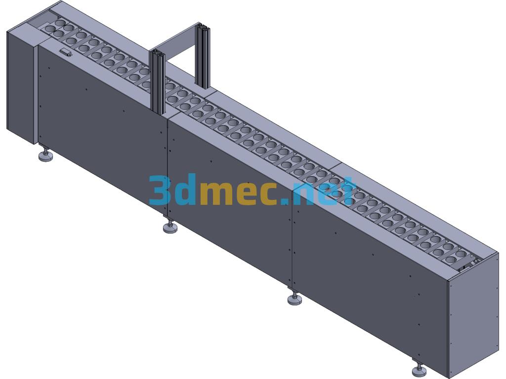 Capacitor Chain Dispensing Line - 3D Model Exported Free Download