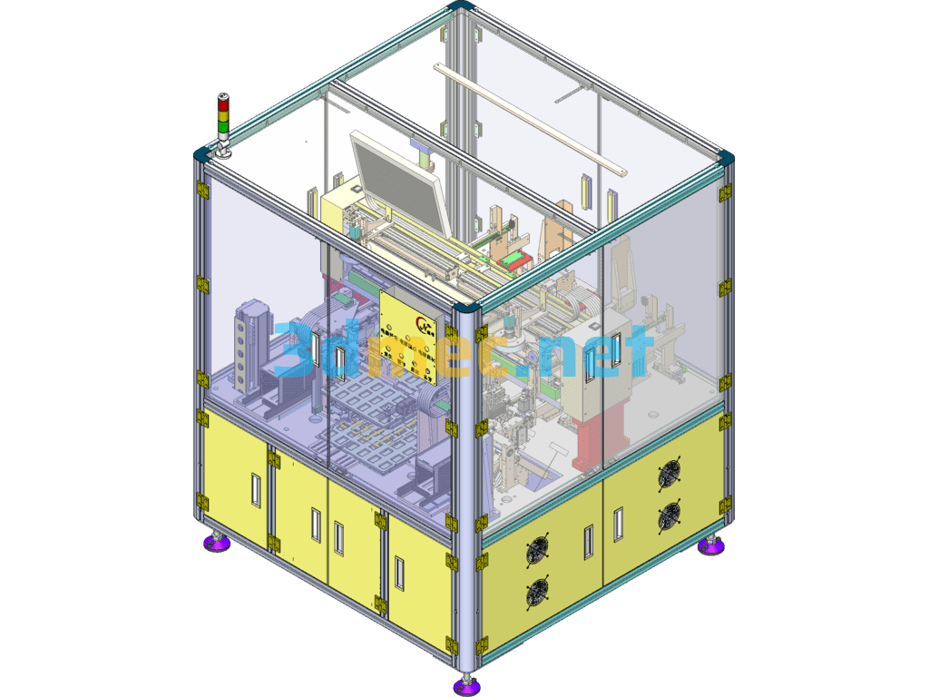 Film Peeling And Panel Disassembling Machine (NFCPA Panel Disassembling Machine) - 3D Model SolidWorks Free Download