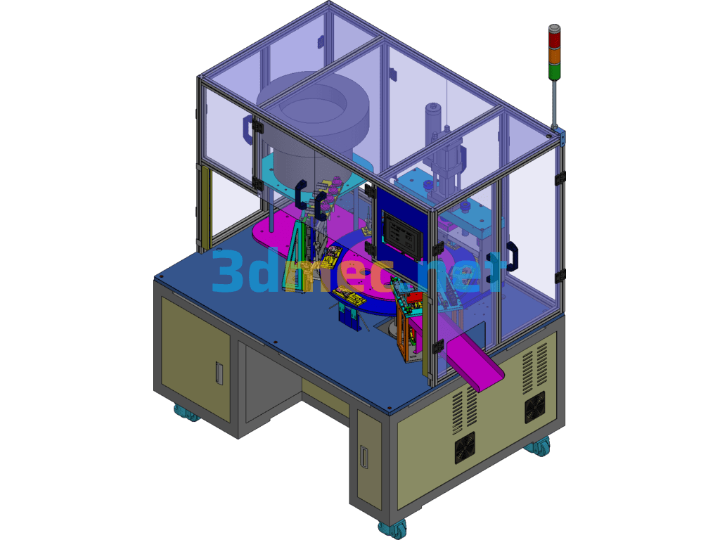 Automatic Mortise Press Machine - 3D Model Exported Free Download