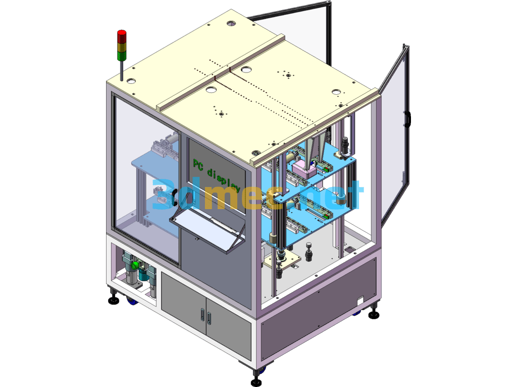 Charger Lifting Test Stand And Middle Rubber Wheel Drive Stand - 3D Model SolidWorks Free Download